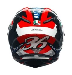 AGV Pista GP RR Mir Americas 2021 Helmet -Sena Store agv pista gprr mir americas2021 helmet white blue 3