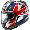 Arai Signet-X UK Flag Helmet -Sena Store arai signet xuk flag helmet black red blue