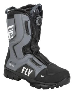 Fly Racing Snow Marker BOA Boots -Sena Store fly racing snow marker boa boots black grey