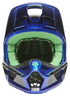 Fox Racing V1 Peril Helmet -Sena Store fox racing v1 peril helmet blue 1