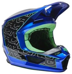 Fox Racing V1 Peril Helmet -Sena Store fox racing v1 peril helmet blue