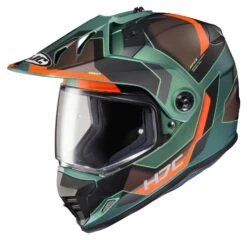 HJC DS-X1 Synergy Helmet 11 HJC DS-X1 Synergy Helmet -Sena Store hjcdsx1 synergy helmet green orange brown