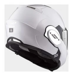 LS2 Valiant Helmet -Sena Store ls2 helmets valiant modular motorcycle helmet with sunshield white 2