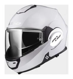 LS2 Valiant Helmet -Sena Store ls2 helmets valiant modular motorcycle helmet with sunshield white