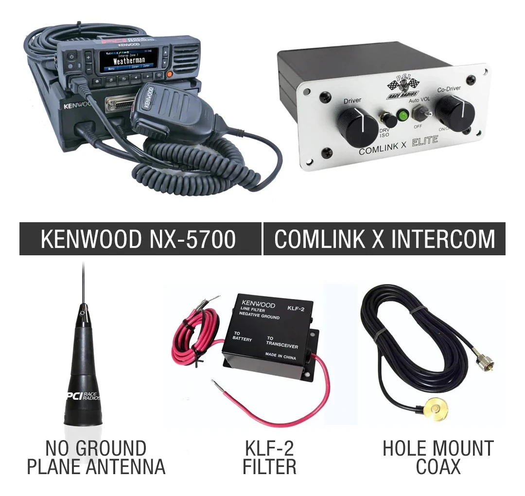 PCI Race Radios Kenwood NX-5700 Comlink X Race Package 3 PCI Race Radios Kenwood NX-5700 Comlink X Race Package