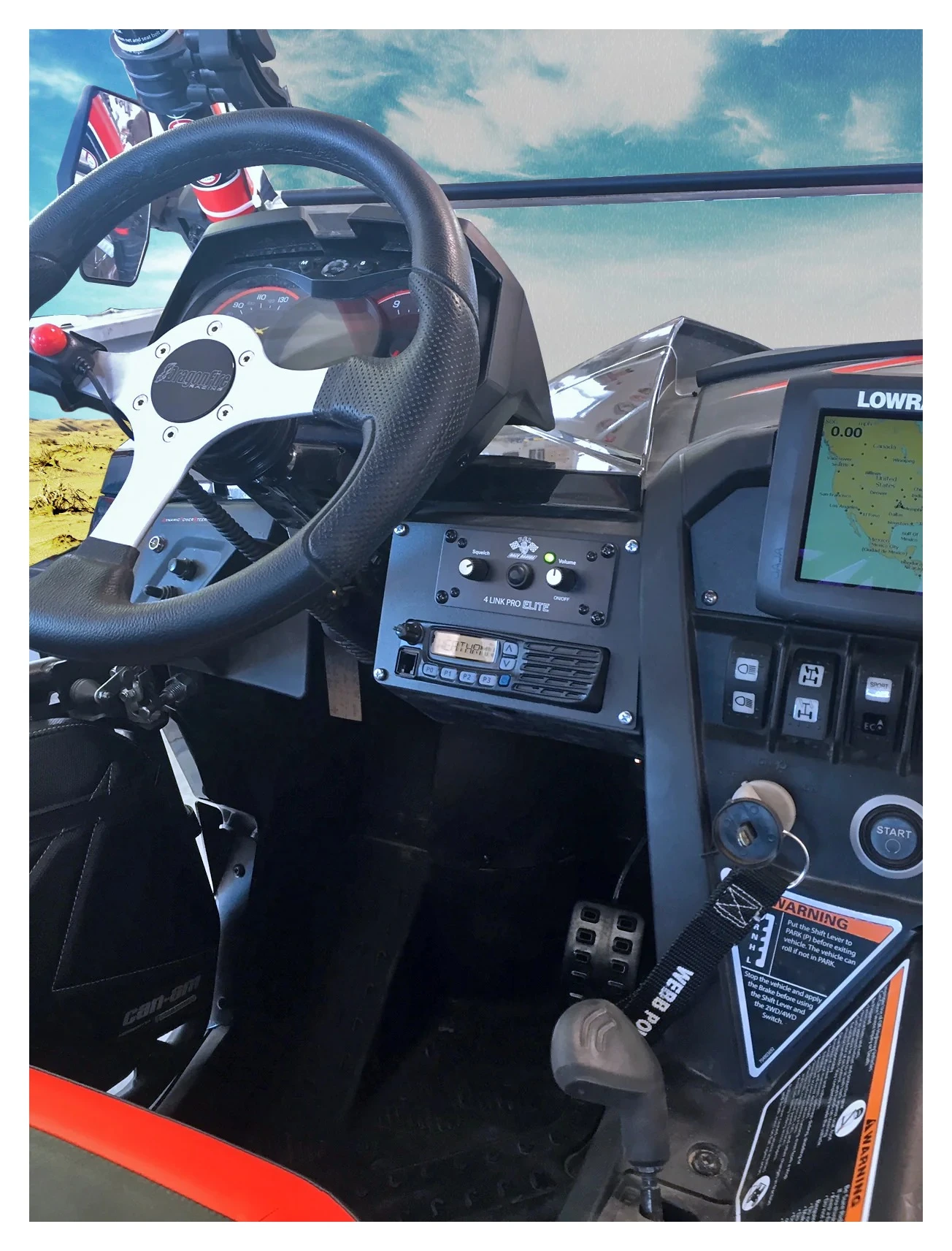 PCI Race Radios Radio Intercom Bracket Can-Am Maverick 6 PCI Race Radios Radio Intercom Bracket Can-Am Maverick - Image 4