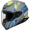 Shoei RF-1400 Accolade Helmet -Sena Store shoei rf1400 accolade helmet grey blue yellow