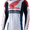 Troy Lee Designs SE Pro Quattro Honda Jersey -Sena Store troy lee designs se pro jersey quattro honda white blue